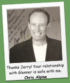 Thanks Jerry! Your relationship with Glenner is safe with me. Chris Alpine